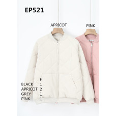 0521-1 бежева жіноча куртка (1од, розміри батал: 2XL)