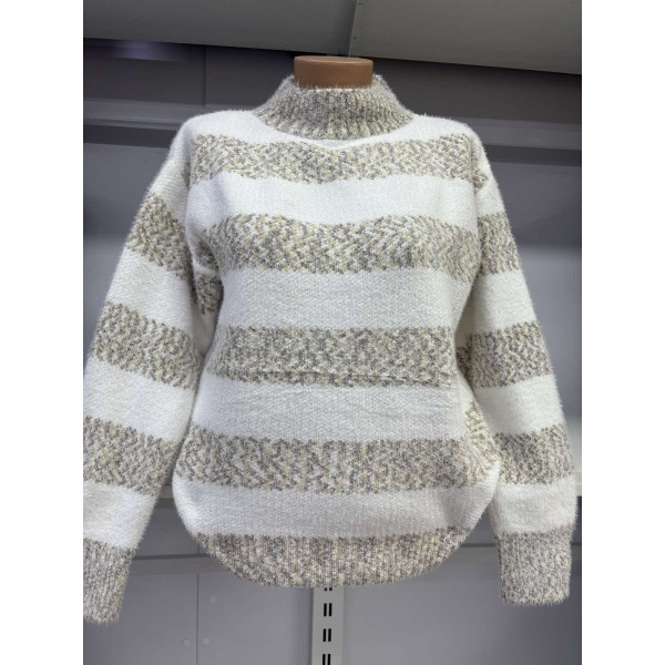 0605* мікс кольорів жіночий светр (10 од., розміри напівбатал: L-2XL універсальний) видача наступного дня