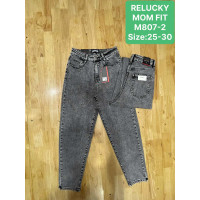 0807-2# сірі жіночі джинси мом (6 од., розміри норма: 25-30) видача наступного дня