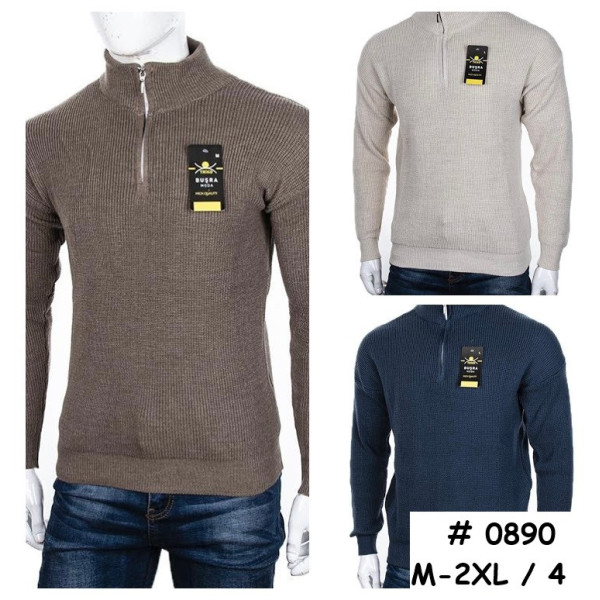 0890* вибір кольору чоловічий светр (4 од., розміри напівбатал: M-2XL) видача наступного дня