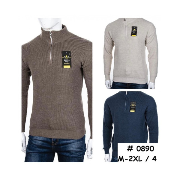 0890* вибір кольору чоловічий светр (4 од., розміри напівбатал: M-2XL) видача наступного дня