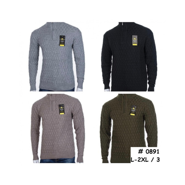 0891* вибір кольору чоловічий светр (3 од., розміри напівбатал: L-2XL) видача наступного дня