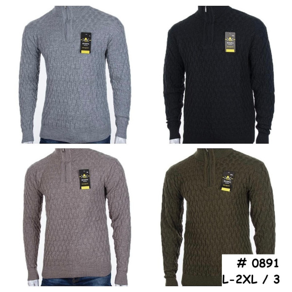 0891* вибір кольору чоловічий светр (3 од., розміри напівбатал: L-2XL) видача наступного дня