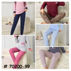 70200-99* вибір моделі жіноча байкова піжама (10 од., розміри напівбатал: 50-52-54-56-58 повторюються) видача на наступний день