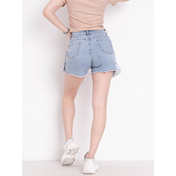 2362 блакитні жіночі джинсові шорти (X&D, стрейчові, 6 од. розміри норма: 25. 26. 27. 28. 29. 30)