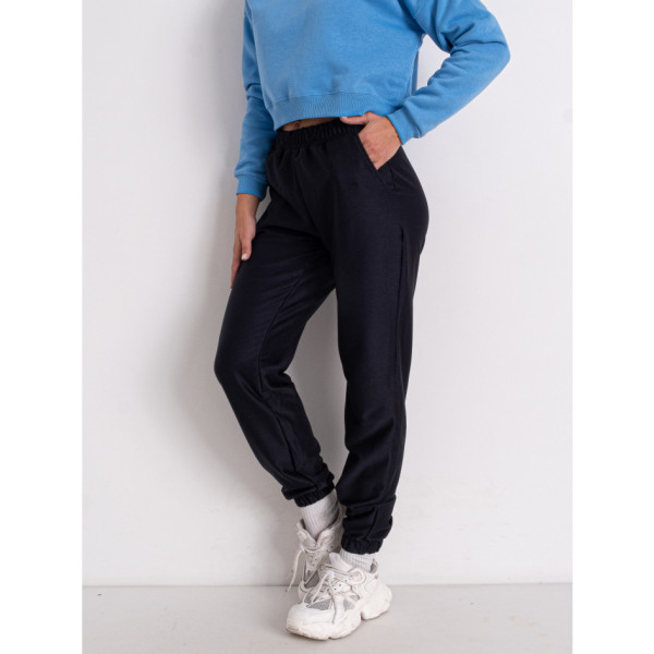 1305-2 сині жіночі спортивні штани (4 од. розміри норма: S. M. L. XL)