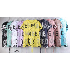 6625# мікс кольорів жіноча футболка (10 од., розміри напівбатал/батал: L-3XL універсальний) видача наступного дня