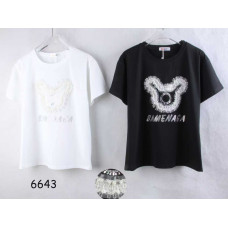 6643# Жіноча футболка mix of colors (10 одиниць, стандартні розміри: 44/46/48) доставка на наступний день