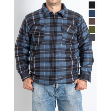 0702* мікс кольорів чоловіча сорочка-куртка (байка, 10 од. розміри батал: 70-78, дублюються) видача наступного дня