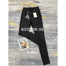 6312 * чорні жіночі джинси на байці (стрейч, 6 од., розміри напівбатал: 28-33) видача наступного дня