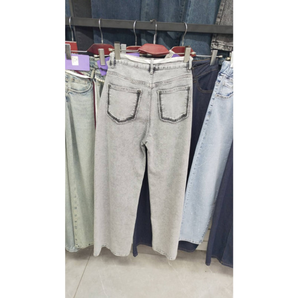 0213# сірі жіночі джинси (LDM, 6 од., розміри напівбатал: 28-33) видача наступного дня