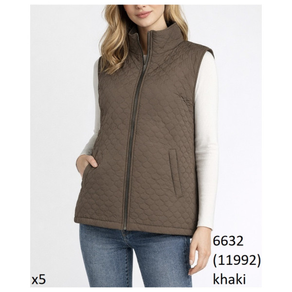 6632* вибір кольору жіноча жилетка (5 од., розміри батал: 3XL-4XL-5XL-6XL-7XL) видача наступного дня