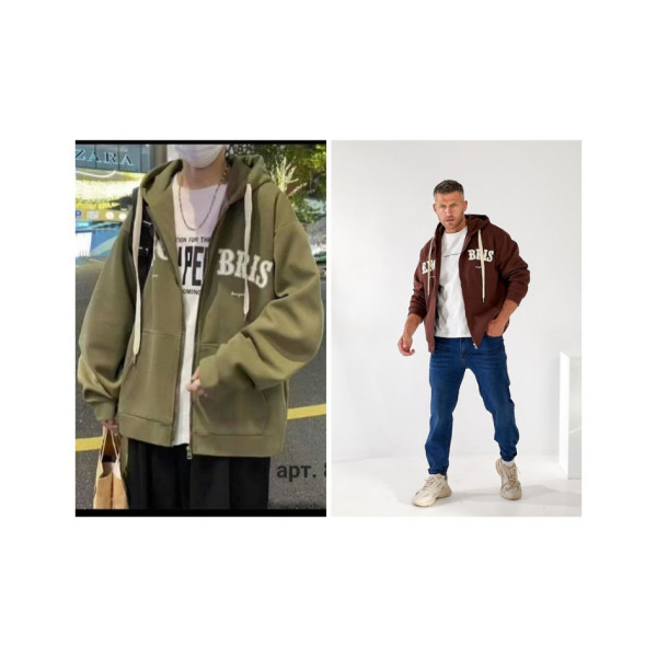 0828 вибір кольору чоловічий худи (5 од., розміри норма: M-3XL) видача наступного дня