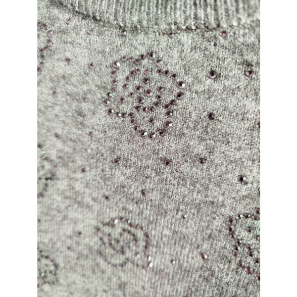 0831# мікс кольорів жіночий кашеміровий светр з камінням (10 од., розміри батал: 54-56) видача наступного дня