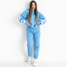 0540-42 блакитний жіночий спортивний костюм (5'TH AVENUE, турецька двонитка, 3 од. розміри норма: 42. 44. 46)