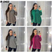 2402* мікс кольорів жіночий светр (6 од., розміри норма-напівбатал: M-XL) видача наступного дня