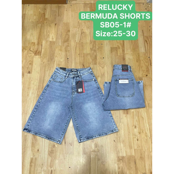 0005# блакитні жіночі джинсові шорти relucky (стрейч-коттон, 6 од., розміри норма: 25-30) видача наступного дня Relucky
