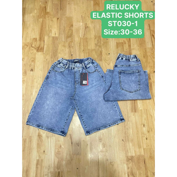 0030# голубые женские джинсовые шорты relucky (стрейч-коттон, 6 ед, размеры батал: 30-36) выдача на следующий день Relucky
