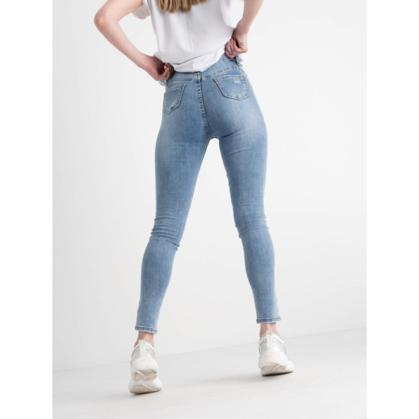 0645-4 / голубые женские джинсы (New Jeans, стрейчевые, 4ед. размеры норма: 27. 27. 28, 28) New Jeans