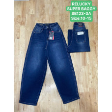 0123 # синие подростковые джинсы (Relucky, стрейч, 6 ед, размеры подростковые: 10-15) выдача на следующий день Relucky