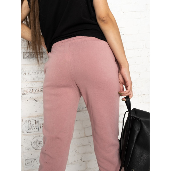 0012-2 / розовые женские спортивные штаны (на флисе, 5 ед.размеры:M. L. XL. 2XL. 3XL) Спортивные штаны