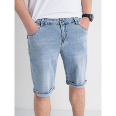 1117-2 / голубые мужские джинсовые шорты (God Baron, стрейчевые, 2 ед. размеры полубатал: 30, 31) Шорты