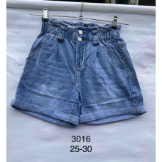 3016# голубые женские джинсовые шорты (New Jeans, стрейч, 6 ед, размеры норма: 25-30) выдача на следующий день New Jeans