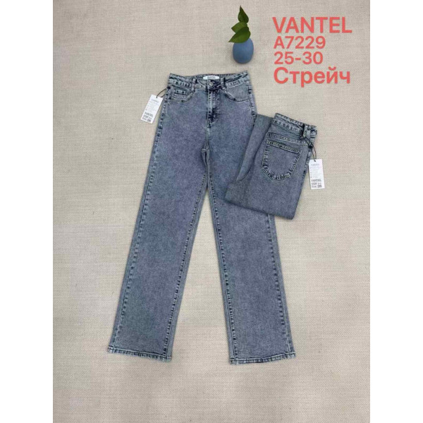 7229# сірі жіночі джинси vanver (стрейч коттон, 6 од., розміри норма: 25-30) видача наступного дня Vanver
