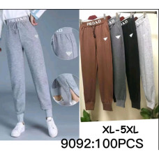 9092# выбор цвета женские спортивные штаны (двунитка, 5 ед, размеры полубатал: XL-5XL) выдача на следующий день Спортивные штаны