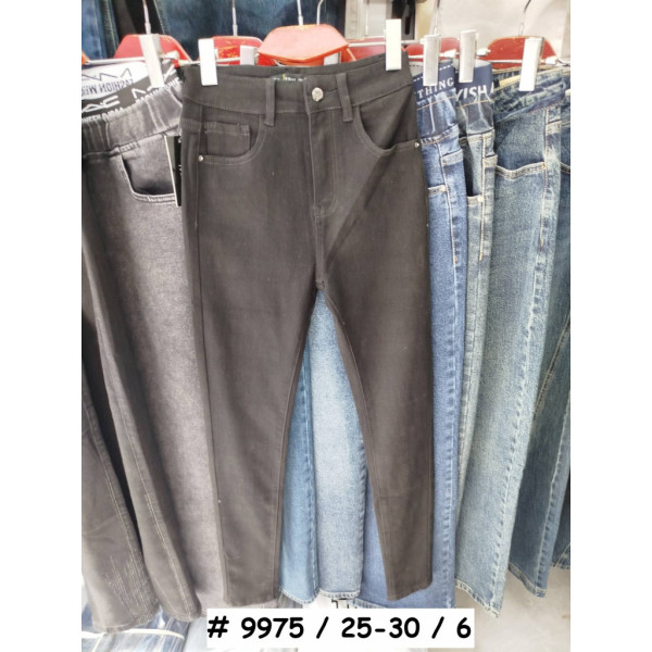 9975# черные женские джинсы скини (стрейч, 6 ед, размеры норма: 25-30) выдача на следующий день Джинсы