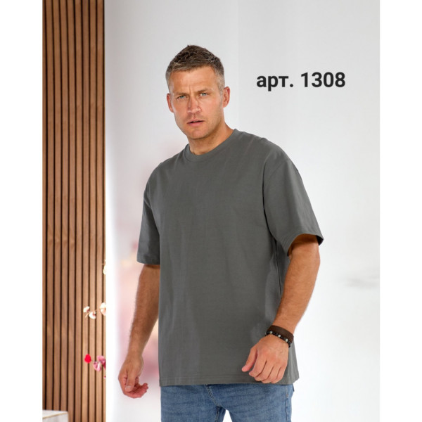 1308# выбор цвета мужская базовая футболка (100% коттон, 5 ед, размеры норма: S-2XL) выдача на следующий день Футболка