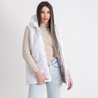 0075-102 біла жіноча жилетка (5'TH AVENUE, синтепон, 2 од. розміри норма: 42. 46) 5`th Avenue