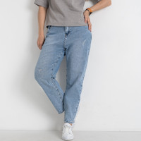 0730-4 / голубые женские джинсы (LADY N, стрейчевые, 4 ед. размеры батал: 31. 31. 31. 31) Джинсы