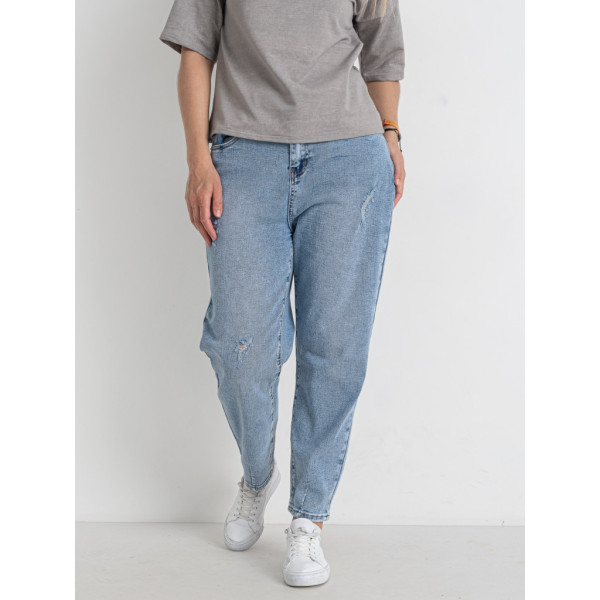 0730-4 / голубые женские джинсы (LADY N, стрейчевые, 4 ед. размеры батал: 31. 31. 31. 31) Джинсы