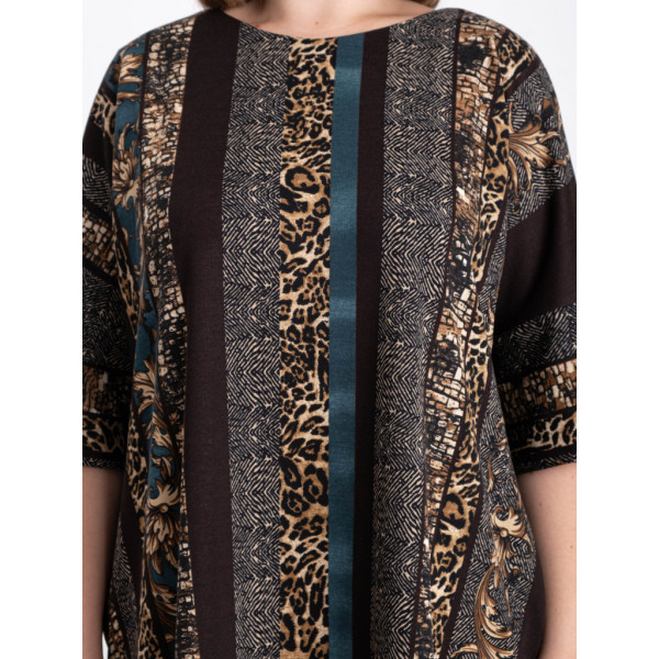 16520-71 женское платье (SARA, принт, трикотаж, 2 ед. размеры батал:54. 56) Sara