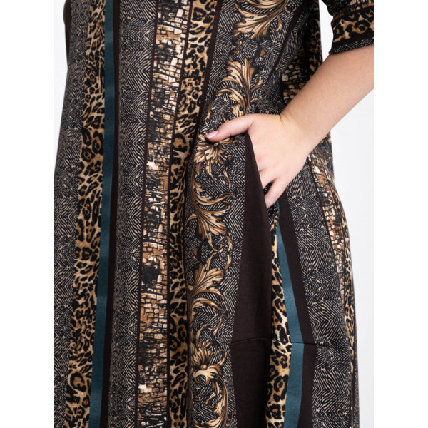 16520-71 женское платье (SARA, принт, трикотаж, 2 ед. размеры батал:54. 56) Sara