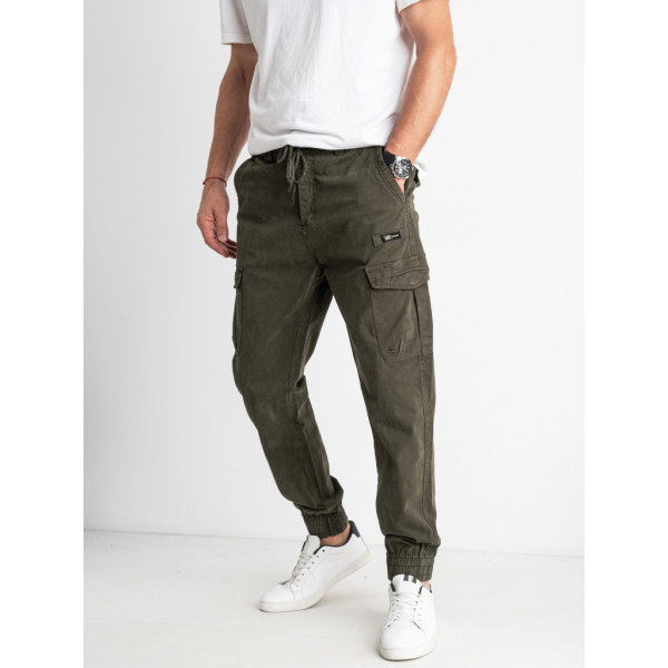 1693-13 / хаки мужские брюки карго (TICLACE, стрейчевые, 3 ед. универсальный размер норма: 29, 29, 29) Брюки карго