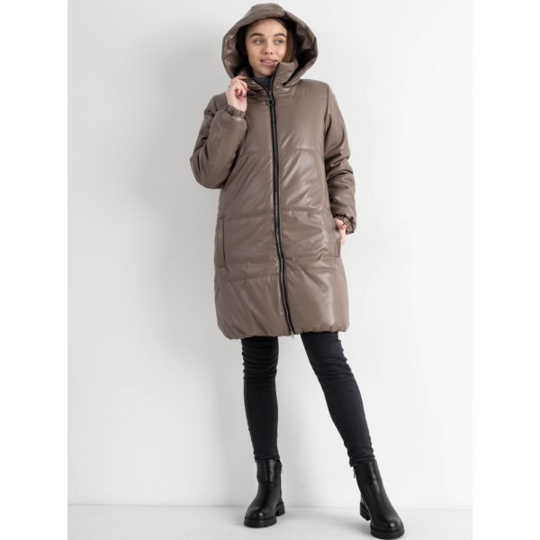0075-3 МОККО куртка женская удлиненная из экокожи на синтепоне (5'TH AVENUE, 3 ед.размеры: 42.44.46) 5`th Avenue