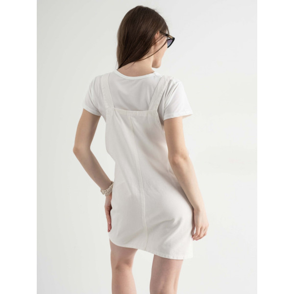0899-10 XINYUE БІЛИЙ комплект із сарафану та футболки (3 од.розміри: M.L.XL) Xinyue