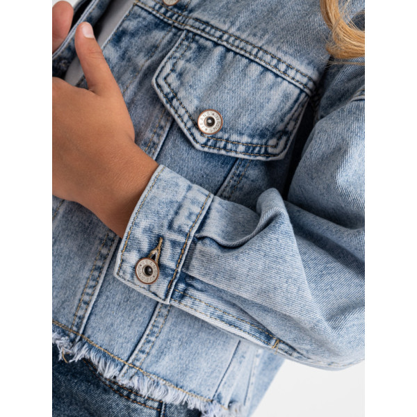 0921-1B Підліткова джинсова куртка MODA блакитна (1143369)