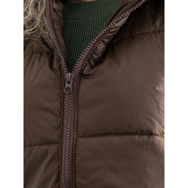 0075-9 коричнева жіноча жилетка (5'TH AVENUE, синтепон, 3 од. розміри норма: 42. 44. 46) 5`th Avenue