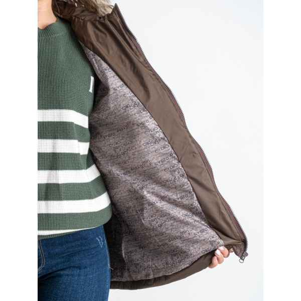 0075-9 коричнева жіноча жилетка (5'TH AVENUE, синтепон, 3 од. розміри норма: 42. 44. 46) 5`th Avenue