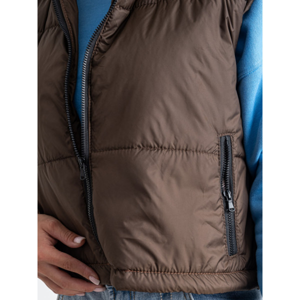 0072-9 коричнева жіноча жилетка (5'TH AVENUE, синтепон, 3 од. розміри норма: 42. 44. 46) 5`th Avenue