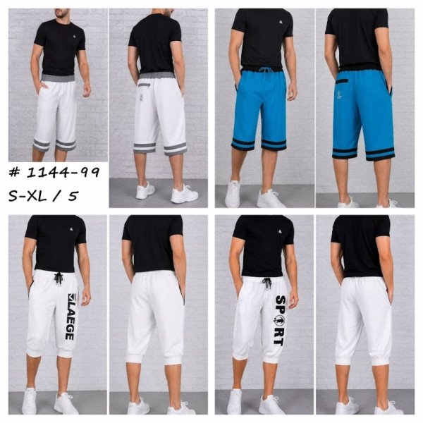1144-99 # выбор цвета мужские бриджи (трикотаж, 5 ед, размеры норма: S-XL) выдача на следующий день Бриджи
