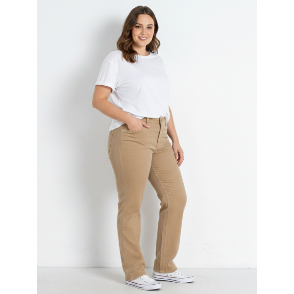 0558 темно-бежеві жіночі джинси (ІНДОНЕЗІЯ, стрейчові, 6 од. розміри батал: 36. 38. 40. 42. 44. 46) Джинси
