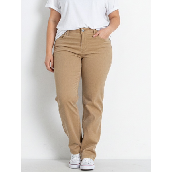 0558 темно-бежеві жіночі джинси (ІНДОНЕЗІЯ, стрейчові, 6 од. розміри батал: 36. 38. 40. 42. 44. 46) Джинси