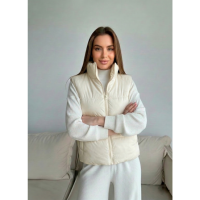 0073-100 молочна жіноча жилетка (5'TH AVENUE, синтепон, 3 од. розміри норма: 42, 44, 46) 5`th Avenue