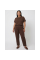 0367-91 коричневый женский костюм-двойка (футболка + штаны) (5'TH AVENUE, турецкий хлопок, 3 ед. размеры полубатал: 48. 50. 52) 5`th Avenue