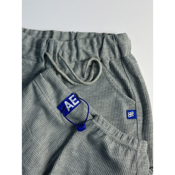 0020-6 светло-серые женские спортивные штаны (лакоста, манжет, с карманами, 4 ед, размеры полубатал: XL/2XL. 3XL/4X. 4XL/5XL. 5XL/6XL) Спортивные штаны