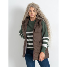 0075-9 коричнева жіноча жилетка (5'TH AVENUE, синтепон, 3 од. розміри норма: 42. 44. 46) 5`th Avenue